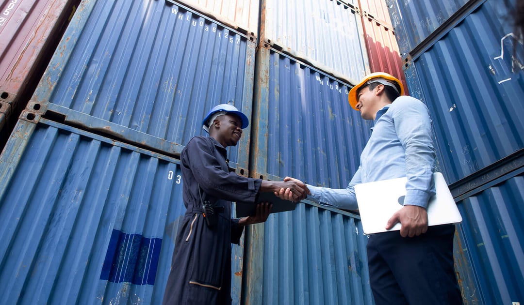 Container Yard Handshake