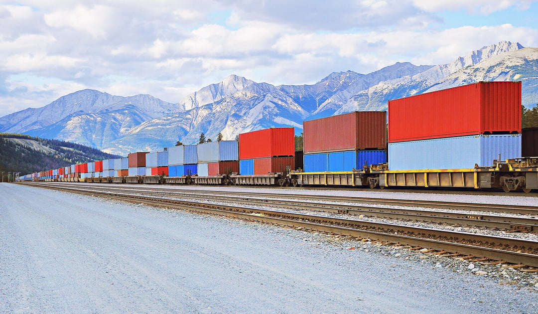 Intermodal Double Stack Train