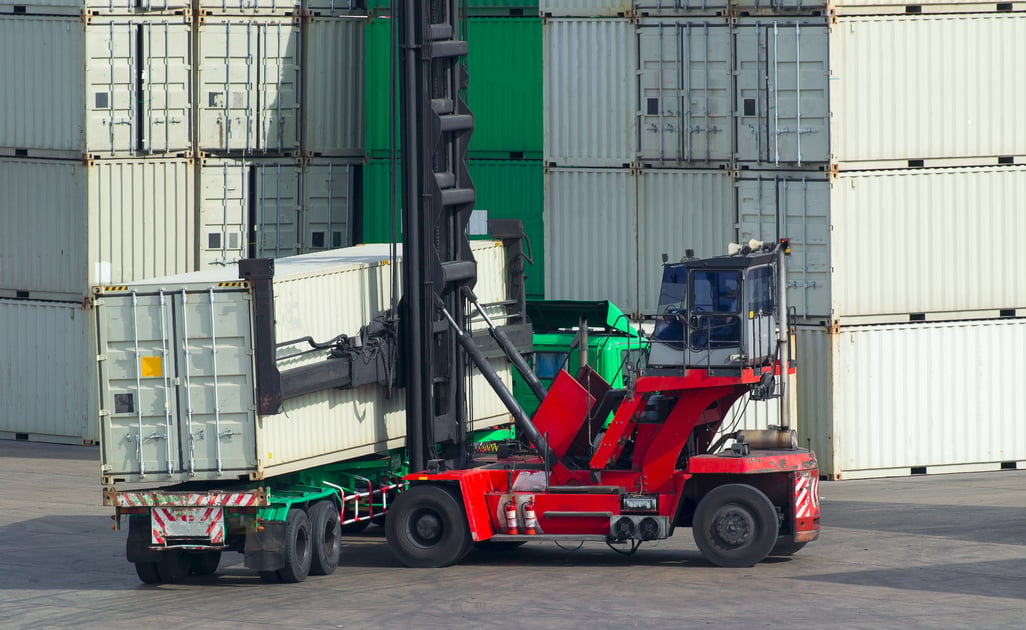 Intermodal container loading