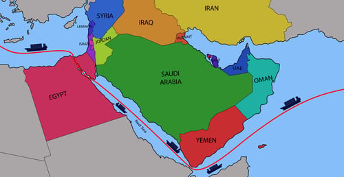 Suez Red Sea Map