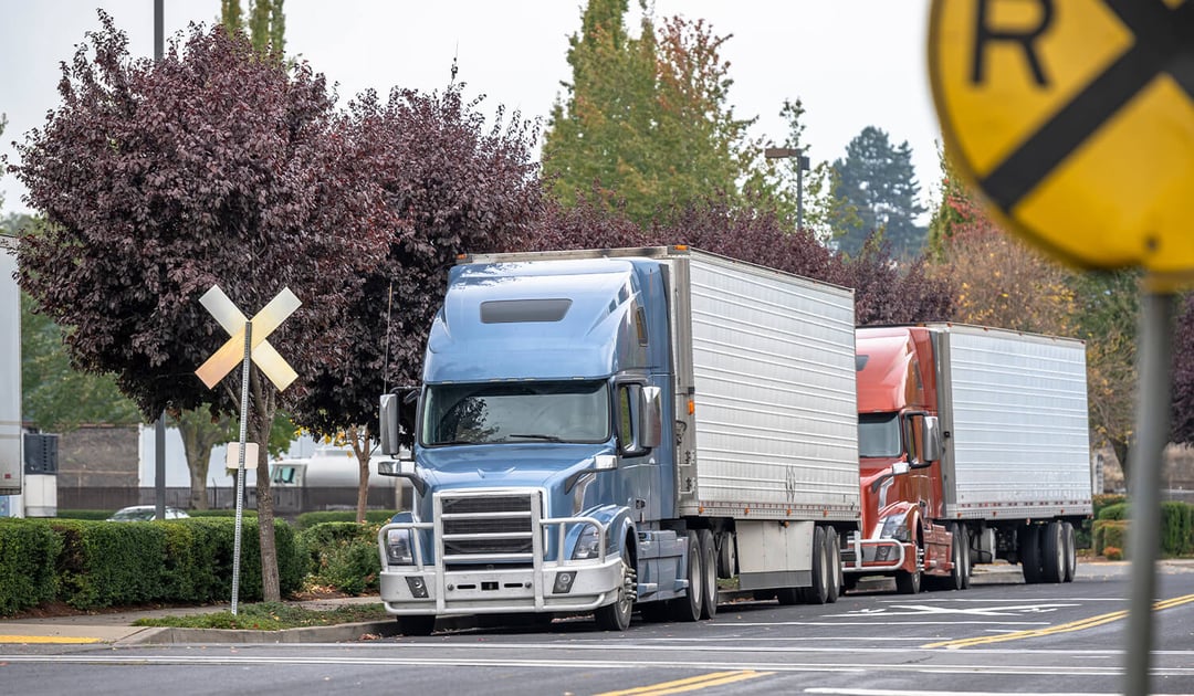 Truck Railroad Crossing