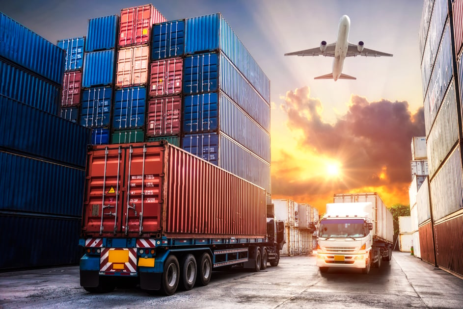 truck, train and air freight