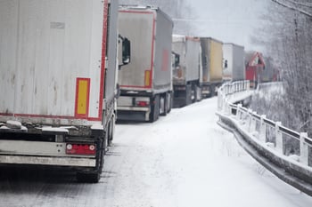 trucks in snow