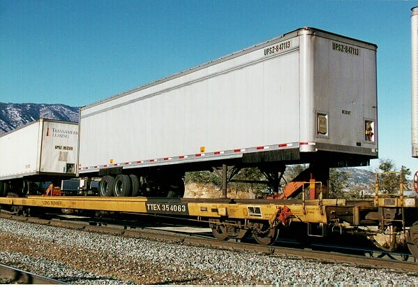 Piggyback (TOFC) and Doublestack (COFC) Train Cars